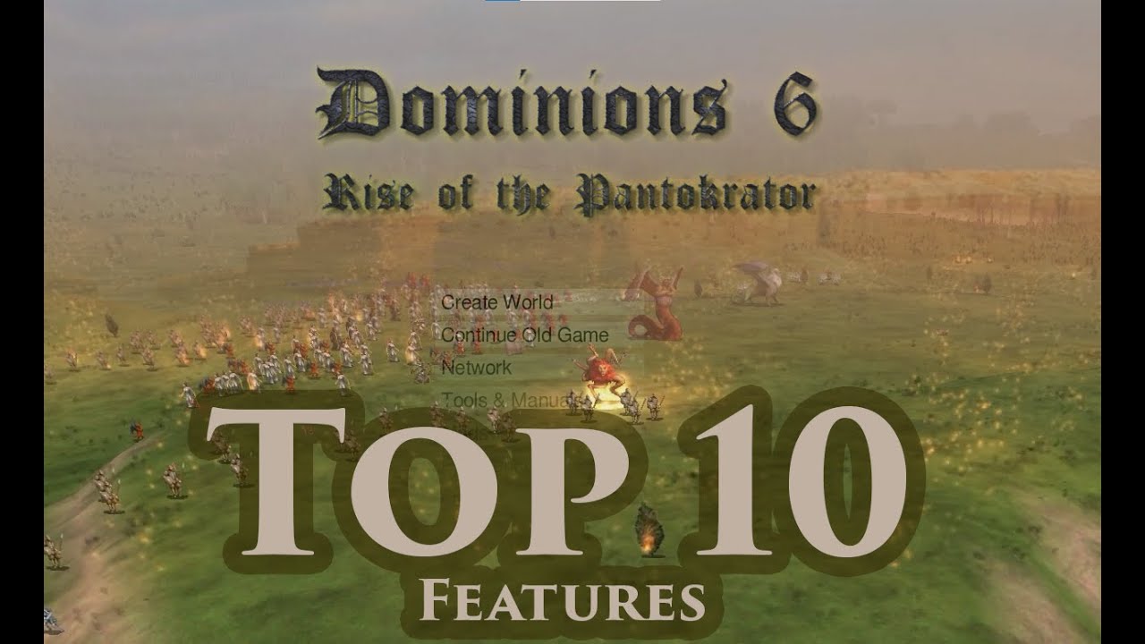 Dominions 6, the history/mythology/pulp fiction/dark fantasy Turn based