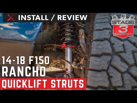 2014-2018 F150 4WD Rancho quickLIFT Loaded Leveling Kit Install and Review