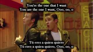 Glee - You&#39;re the one that I want / Sub spanish with lyrics