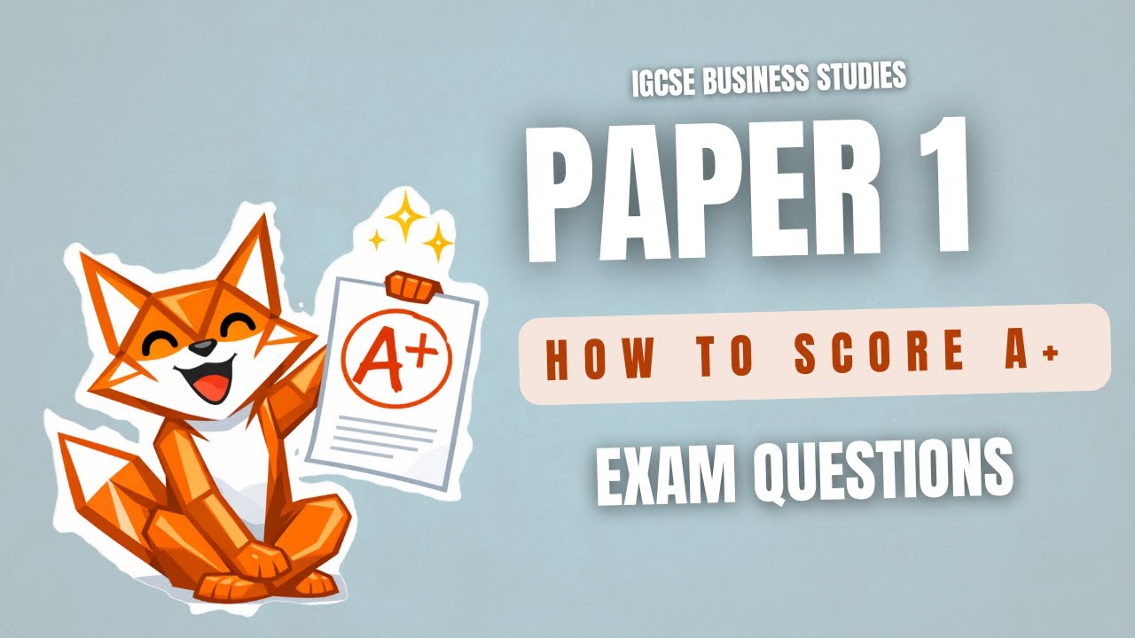 IGCSE Business Studies Paper 1 | Questions 1 & 2 Solved | Full Marks Answering Method (KAAE Guide)