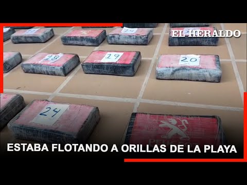 Hallan 25 kilos de cocaína flotando a orillas de la playa de Santa Verónica