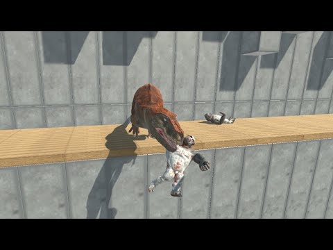 Mini Boxer GORO THE GIANT Brothers vs Army on Bridge from ALL UNITS Animal Revolt Battle Simulator