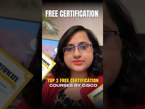 ✅Top 3 Free certification courses by CISCO #CISCOcertification #NetworkingSkills #techtraining