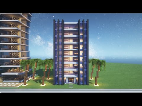 Minecraft tutorial: How to build a Minecraft apartment #12 with interior