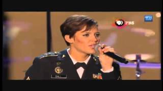 Standing Ovation: Rising Fawn Soldier, Christiana Ball, sings Some Gave All