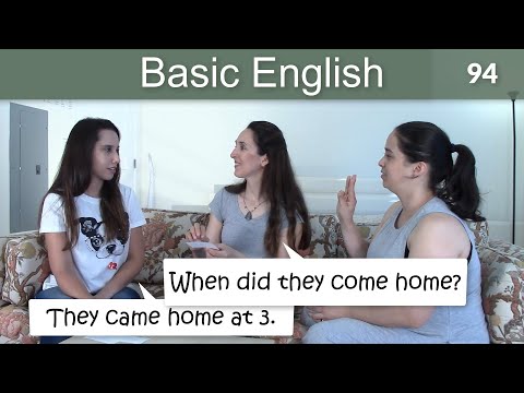 Lesson 94 Basic English with JenniferIrregular Verbs in the Simple Past