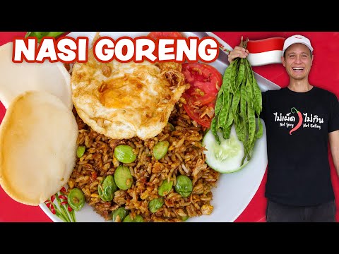 Indonesian Street Food 🇮🇩 NASI GORENG RECIPE - Fried Rice!! | Street Food at Home Ep. 3
