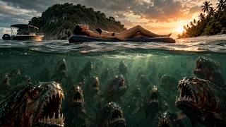 Eles São Ameaçados Por Predadores Pré-históricos Que Surgem Das Profundezas ⚠️🌊 Filme de Terror
