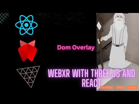 3d model in real world along with animations using Dom Overlay | React Three Fiber and Webxr api