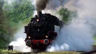 preview picture of video 'Zug der Sauschwänzlebahn Beste Dampfaction 1.Mai WTB Wutachtalbahn'