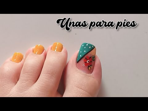 Diseño De Uñas Para pies || Uñas Decoradas 🕊🦋 TOENAIL #nailart