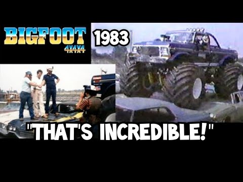 BIGFOOT on "THAT'S INCREDIBLE!" USA-1 IN 1983! FULL FEATURE AND RACE!