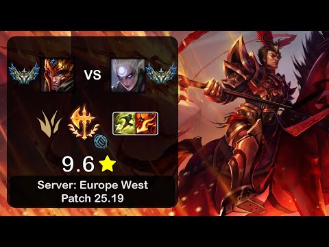 Jarvan IV Jungle vs Diana - EUW Challenger - Patch 25.19