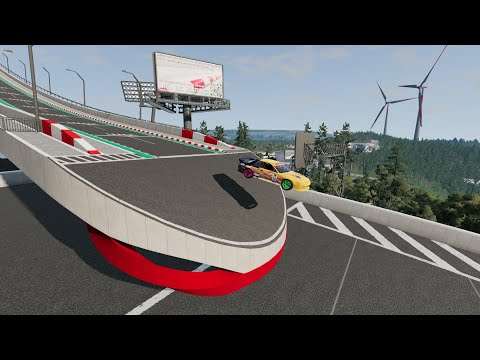 Extreme Car Jump Distance Test in BeamNG.drive