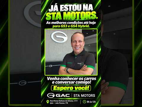 Três oportunidades da GAC em promoção até hoje na GAC STA Motors de João Pessoa!