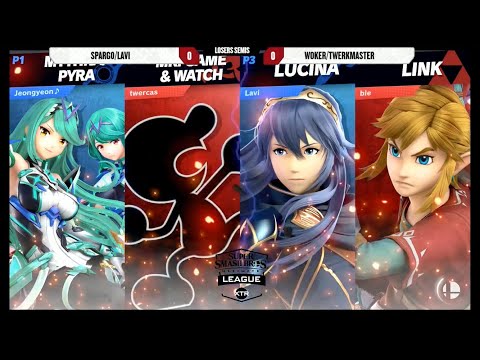 Sparg0 (Pyra/Mythra) & Lavi (Lucina) vs WokerMilos (Link) & twerkmastr (G&W) — XTR UL #7