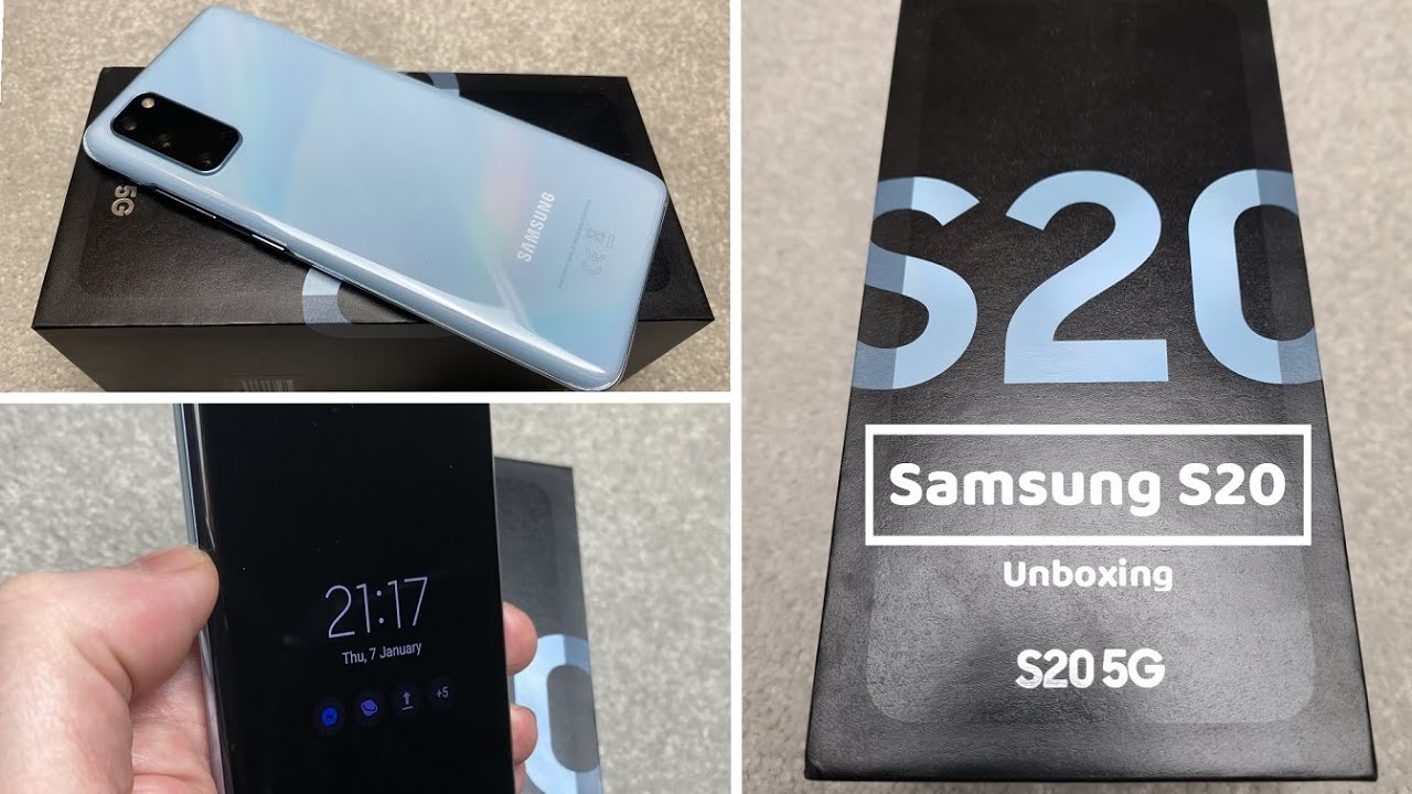 Samsung S20 5G Unboxing - Cloud Blue (4K)
