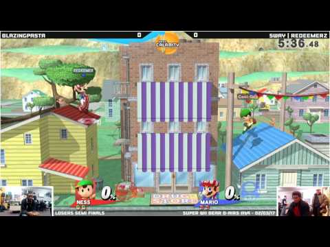 WBB #69  BlazingPasta Ness vs RedeemerZ Mario   Losers Semi Finals   Smash 4 Singles