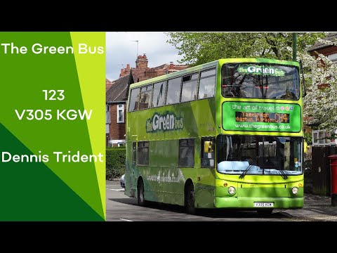 Green Bus 123 V305 KGW Dennis Trident ZF
