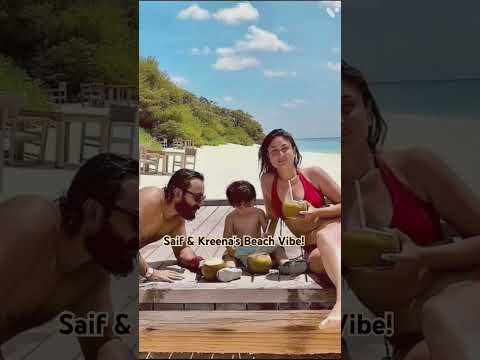 Saif & Kreena's Beach Vibe #bollywood #trending #viralreels