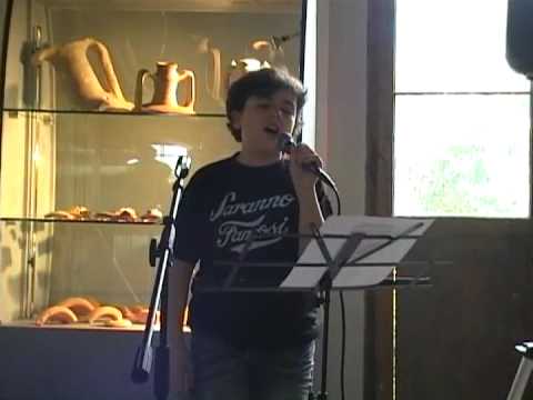 Andrea Simone Tramacere canta "Because You Loved Me"