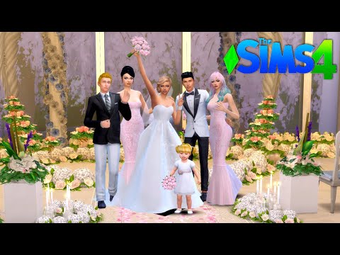 Sims Family Titi & Baby Goldie First Wedding Party in TS4