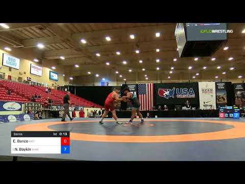 2018 Marine Corps US Open/UWW Junior Greco Roman 130 Semis - Ethan Bunce (KWC) Vs. Nicholas Boykin