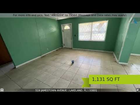 Priced at $163,000 - 519 Jamestown Avenue, Lakeland, FL 33801