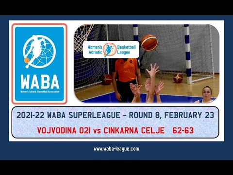2021-22 WABA SuperLeague R8 Vojvodina 021-Cinkarna Celje 62-63 (23/02/2022)