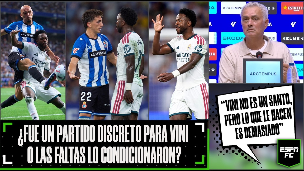 CONTUNDENTE. MOURINHO SALIÓ en DEFENSA de VINICIUS y aclaró polémica ante Espanyol | ESPN FC