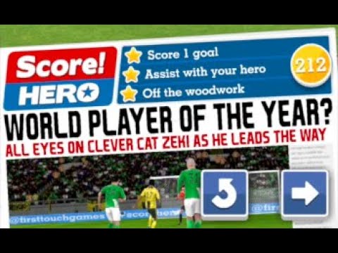 Score Hero Level 212 (3 Stars) Walkthrough - Borussia Dortmund vs Wolfsburg