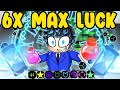 USING 6X MAX LUCK POTIONS IN GLITCH BIOME ON ROBLOX SOL'S RNG, DID I COOK?
