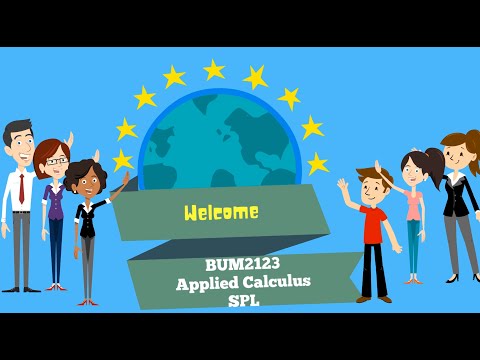 Introduction to SBL BUM2123 Applied Calculus