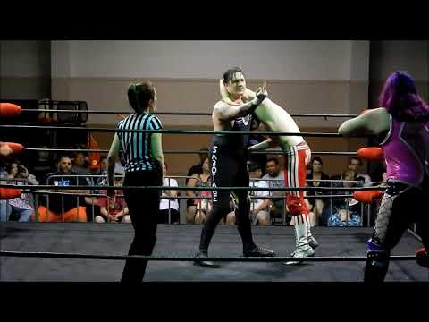 Sabotage & Troy Merrick vs Jasmine Hawkes, Jeff James & Kimba