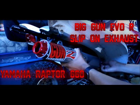 Big Gun Evo R Exhaust On Yamaha Raptor 660
