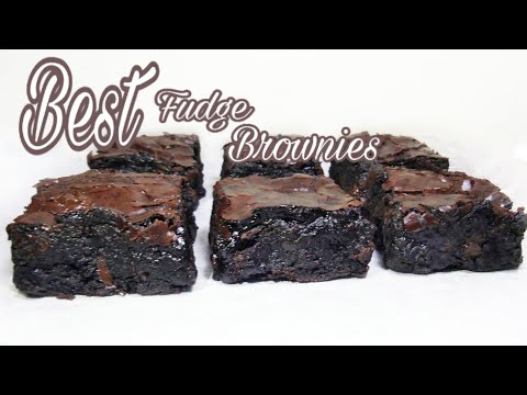 The best fudge Brownies Recipe | Perfect fudgy Brownies