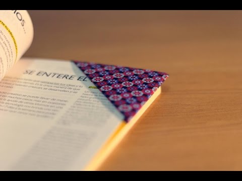 Videotutorial de cómo hacer un marcapáginas de origami