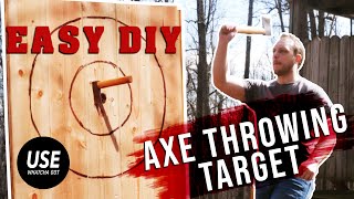 How to Build an Axe Throwing Target in 30 Minutes!