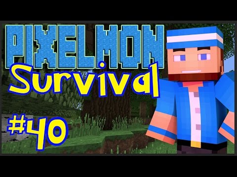 Pixelmon Modded Survival - Episode 40 - First Gym Battle! (Pixelmon Mod 5.0.1)