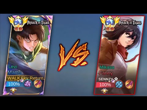 MARTIS LEVI VS FANNY MIKASA 🔥 WHO IS THE KING OF AGGRESSIVE? ( Must Watch ) MLBB