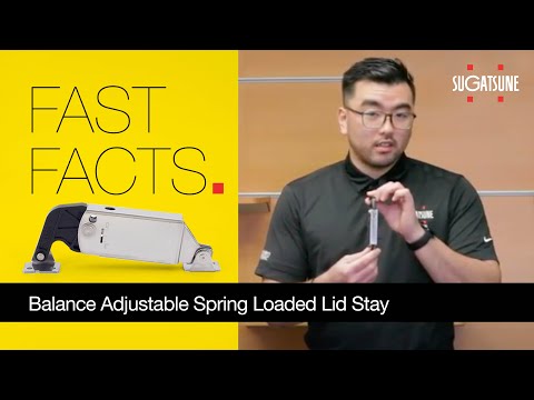 Sugatsune Balance Adjustable Spring Loaded Lid Stay