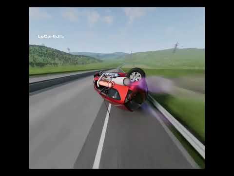 Citroen C1 & Peugeot 107 Flying car duo ☠️ #shorts #automotive #cars #edit #fyp #beamng #beamngdrive