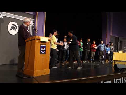 Champion at the 2018 Practice Spelling Bee