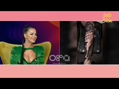 Xheisara rrëfen jetën si artiste përmes këtij tatuazhi, pjesë e tij dhe Aurela Gaçe | Jeto me Orën