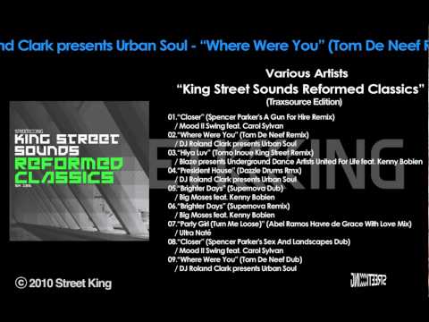 DJ Roland Clark presents Urban Soul - "Where Were You"(Tom De Neef Remix)