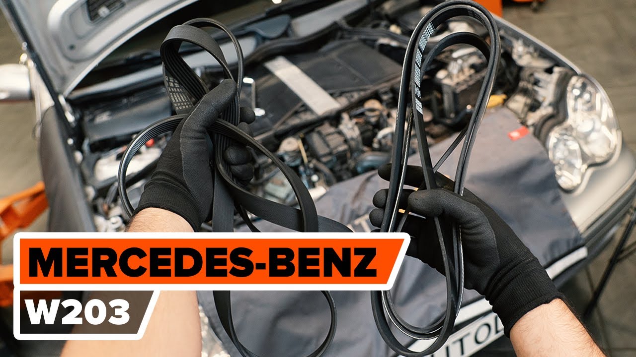 Hoe multiriem vervangen bij een Mercedes W203 – vervangingshandleiding