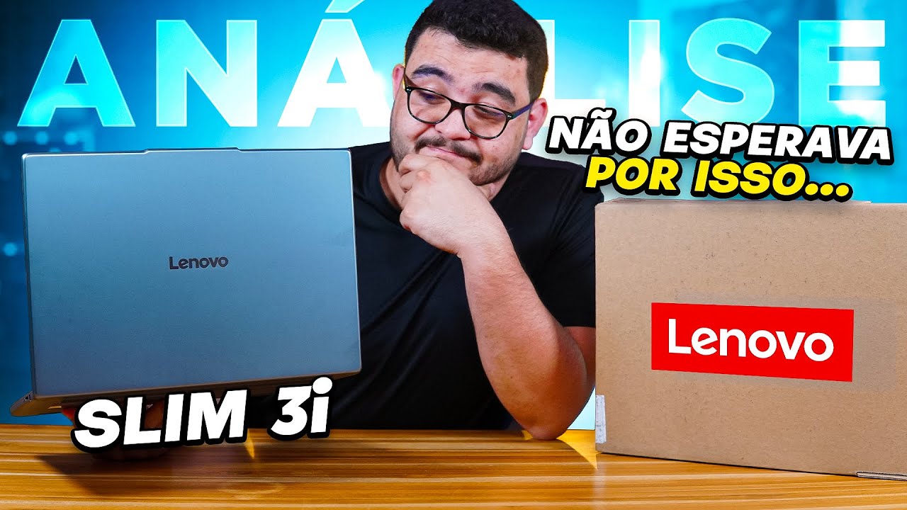 Miniatura da avaliação em vídeo de Notebook Lenovo IdeaPad Slim 3 15IRH10 Intel Core i5-13420H 8GB SSD 512GB Windows 11