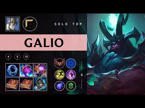Galio Top vs Akali - EUW Grandmaster Patch 25.23