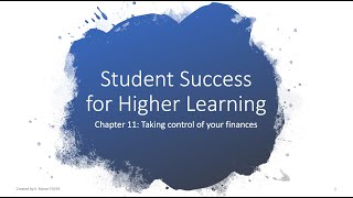 Chapter 11 - Taking control of your finances