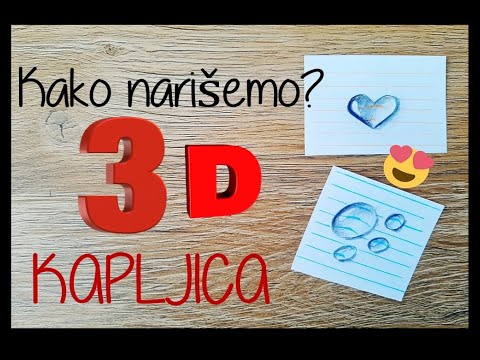 Risanje ... 3d KAPLJICA - Rišemo skupaj! #ostanidoma